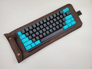 Brown Horween Leather 60-65% Keyboard Sleeve